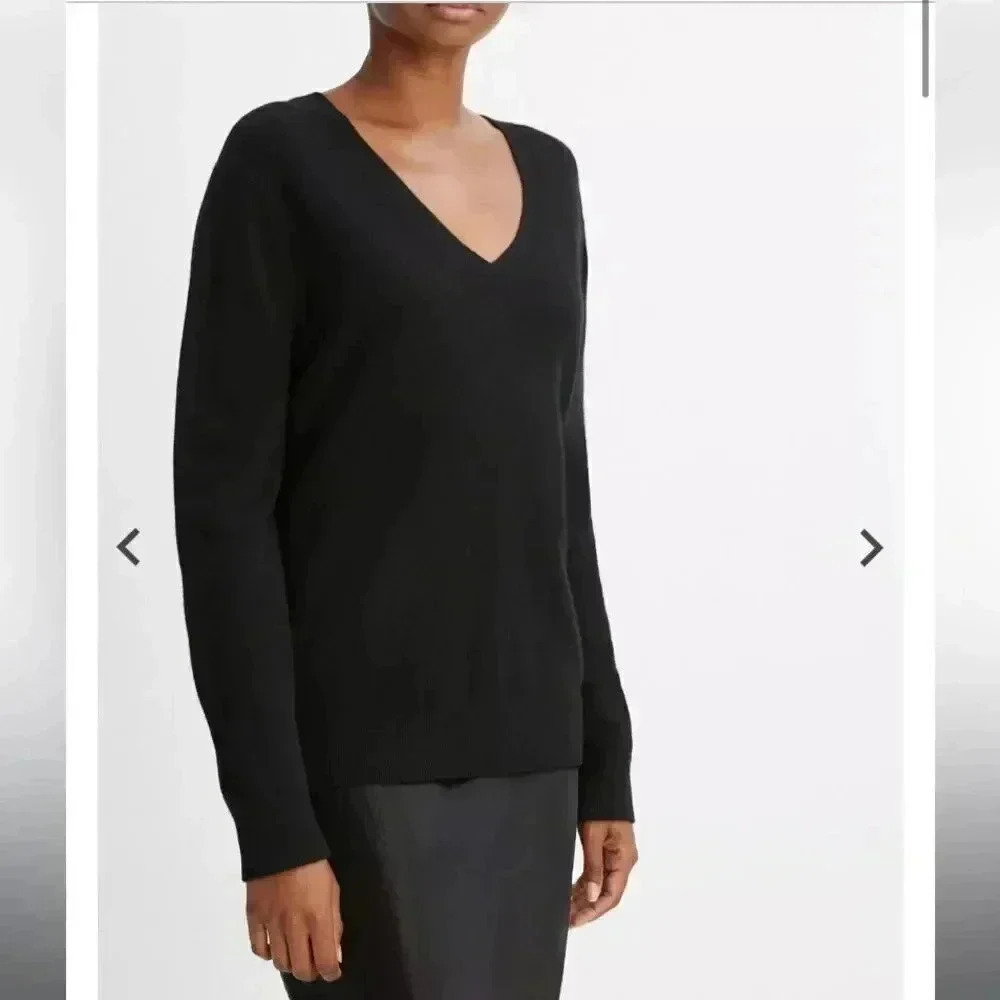 NWT Vince 100% Cashmere Weekend V-Neck Sweater size XL - Picture 10 of 11